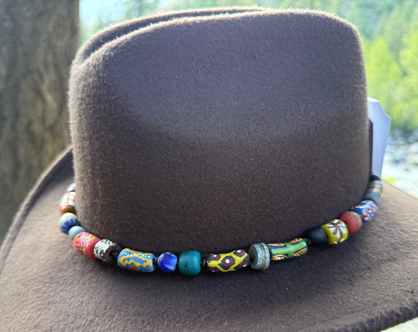 The LeRoy - Handcrafted Trade Bead Hatband