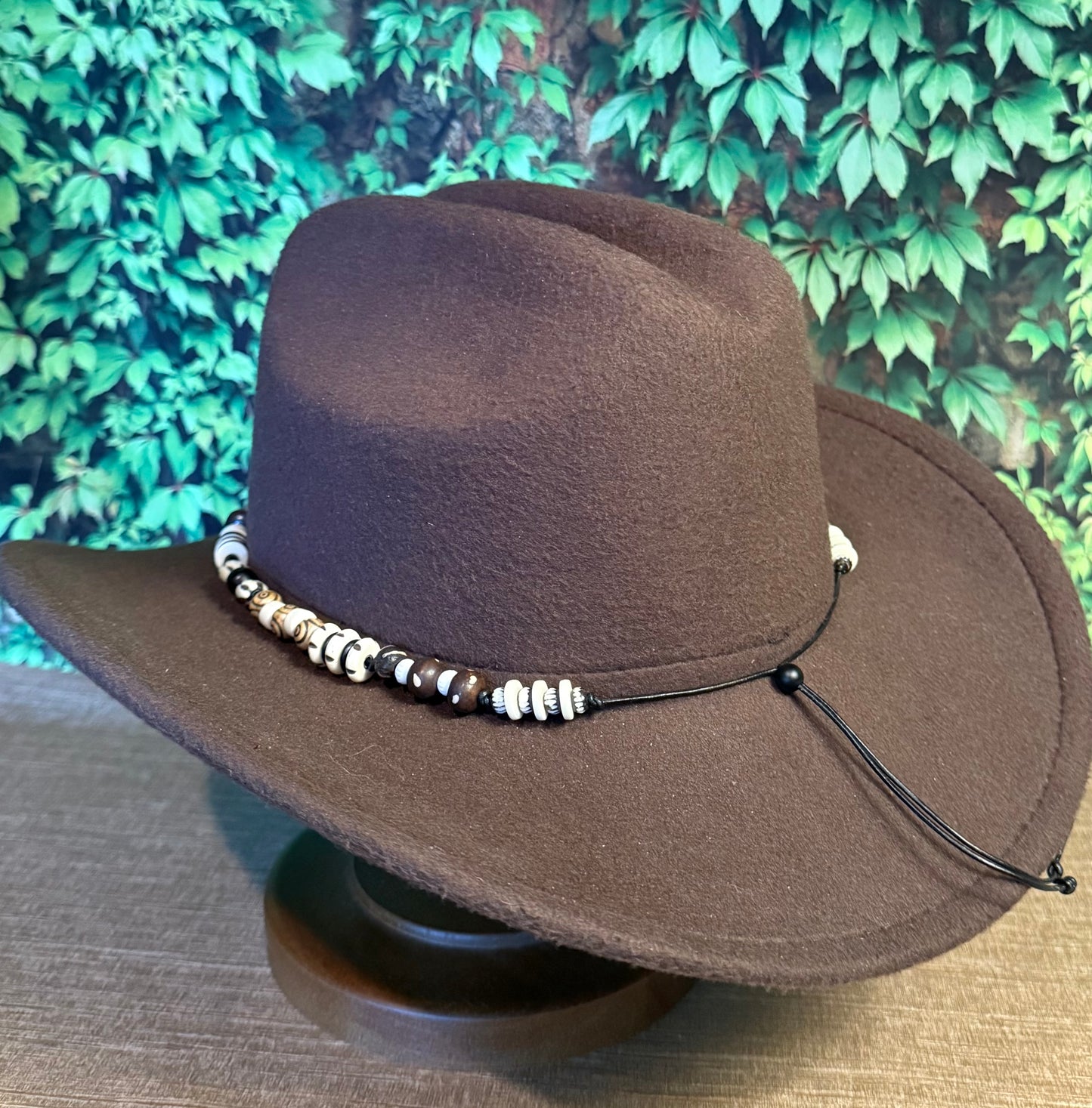 The Seeger - Bone Beaded Hatband