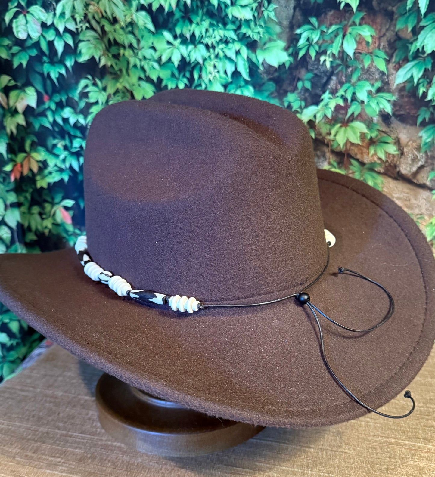 The Lineman - Bone Beaded Hatband