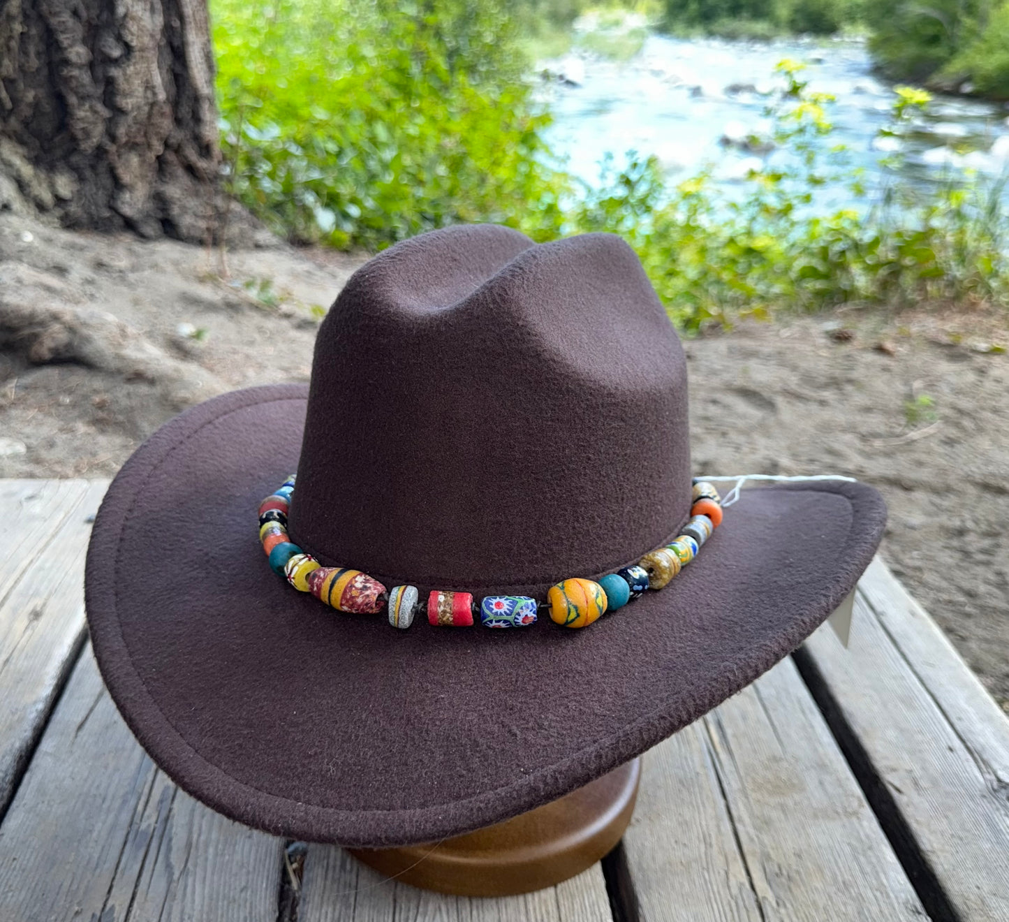 The Foxy - Handcrafted Trade Bead Hatband