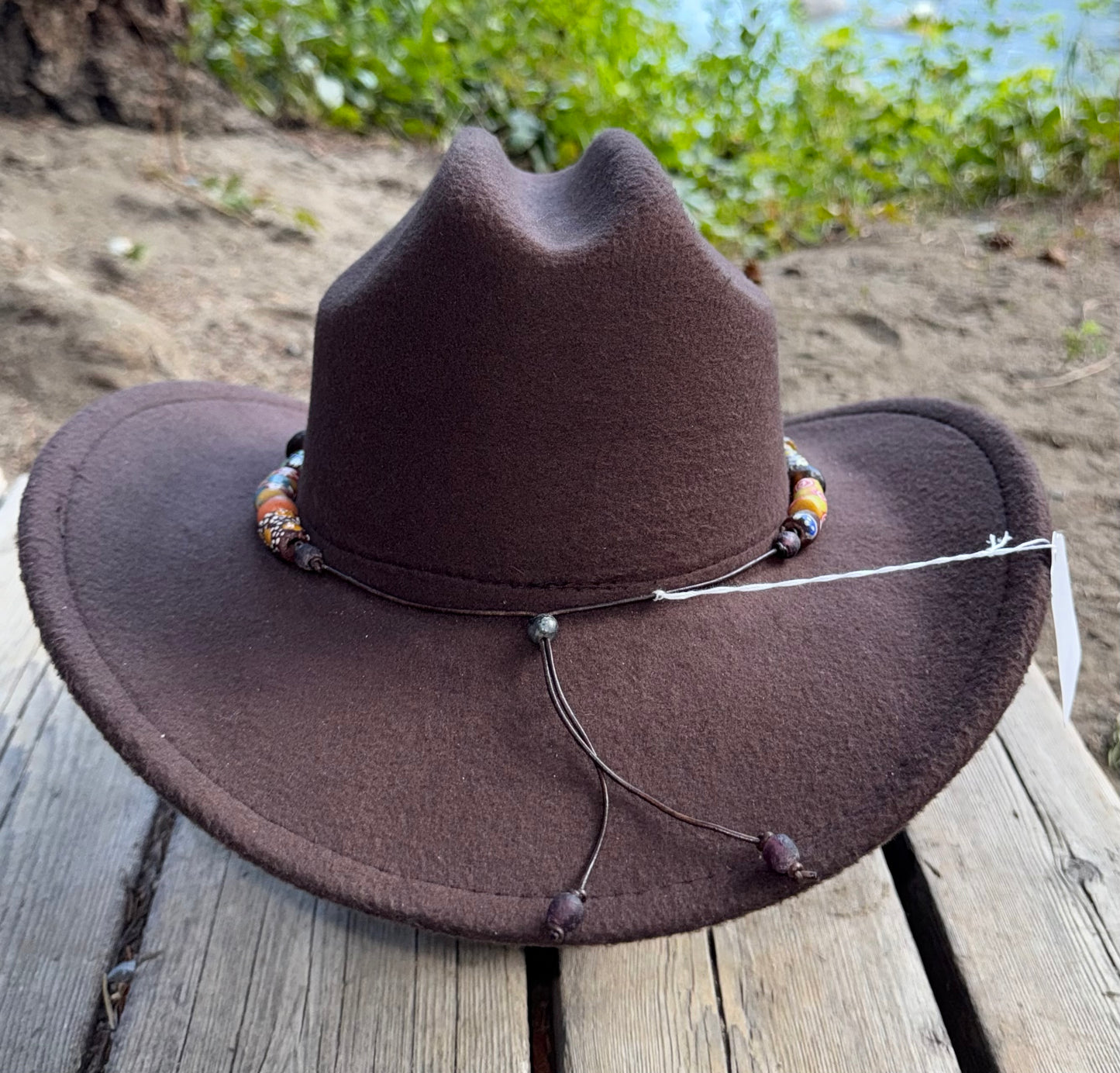 The Lloyd - Handcrafted Fair Trade Boho Hatband - Browns & Golds