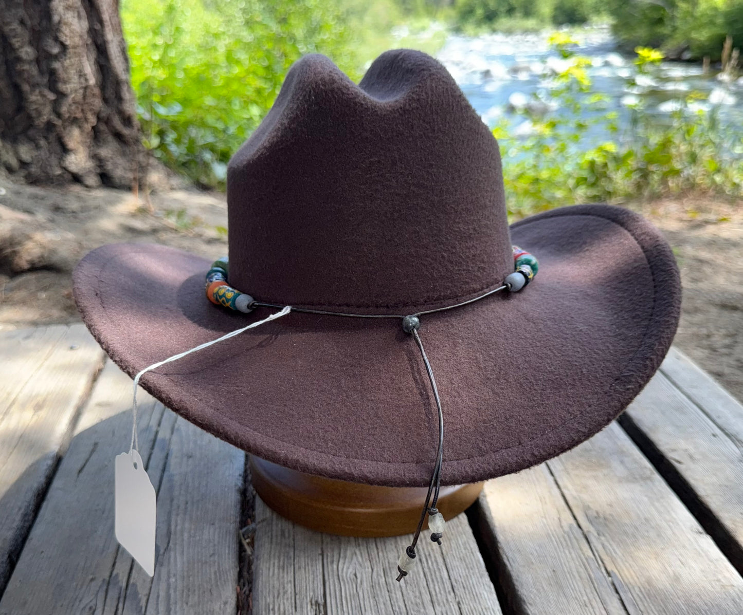 The Harlan - Handcrafted Fair Trade Recycled Glass Beaded Hatband