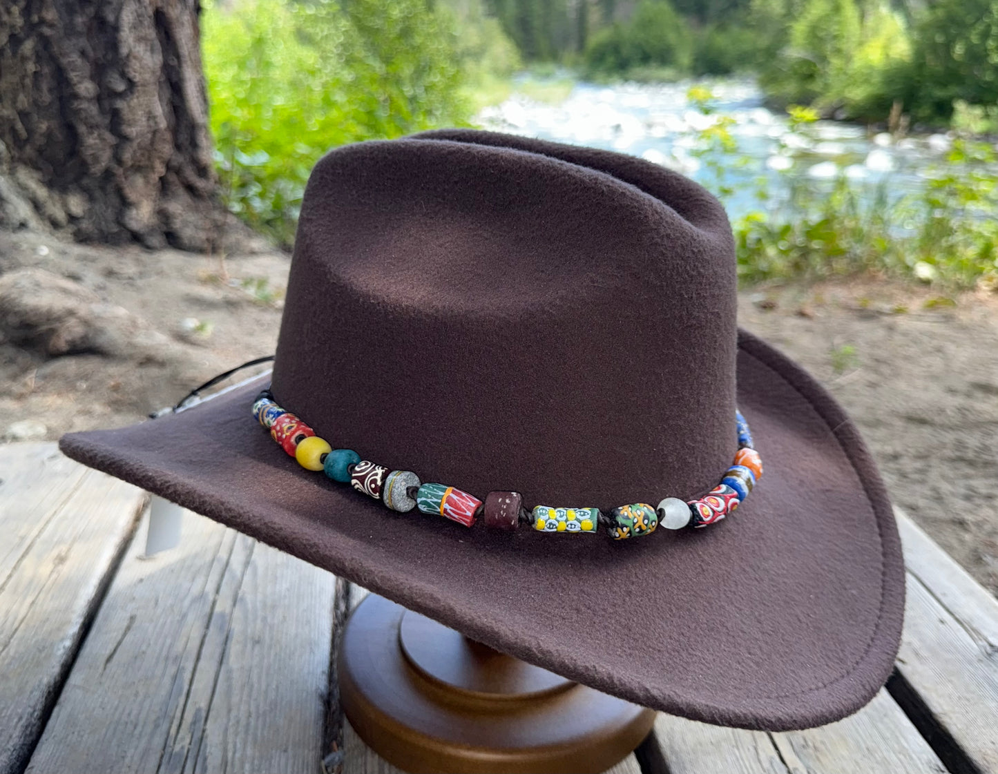 The Carol - Handcrafted Trade Bead Hatband