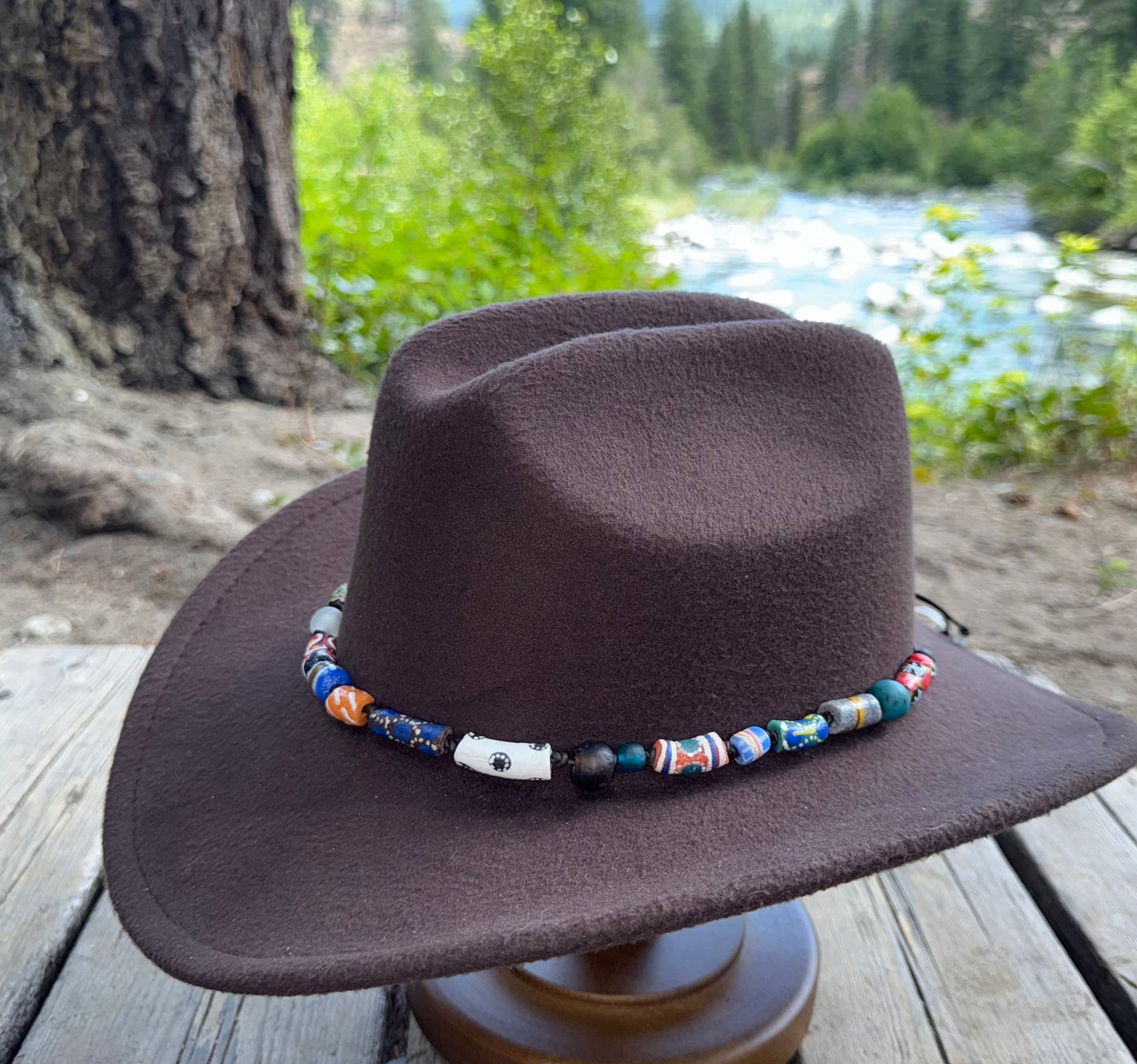 The Carol - Handcrafted Trade Bead Hatband