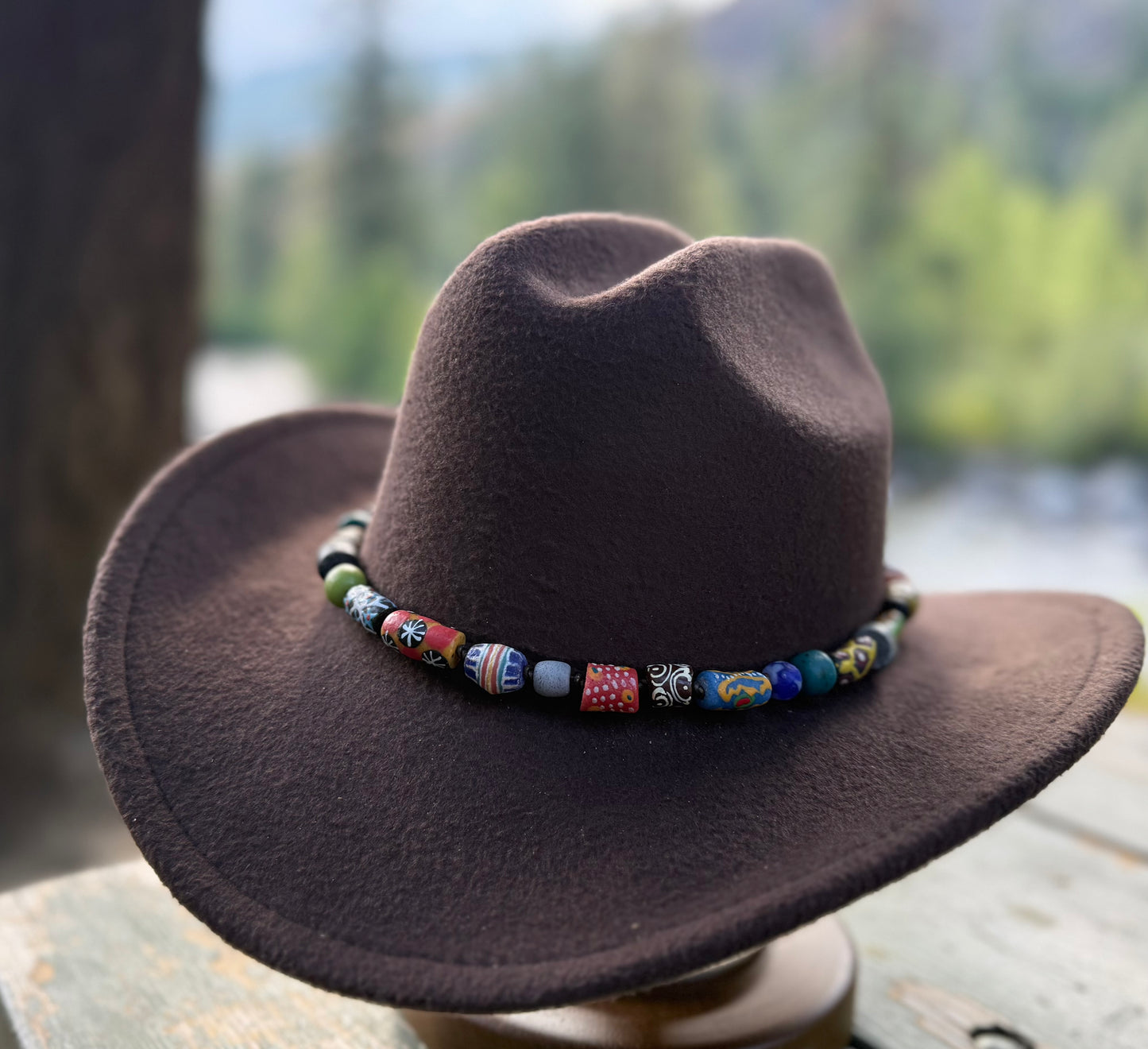 The LeRoy - Handcrafted Trade Bead Hatband