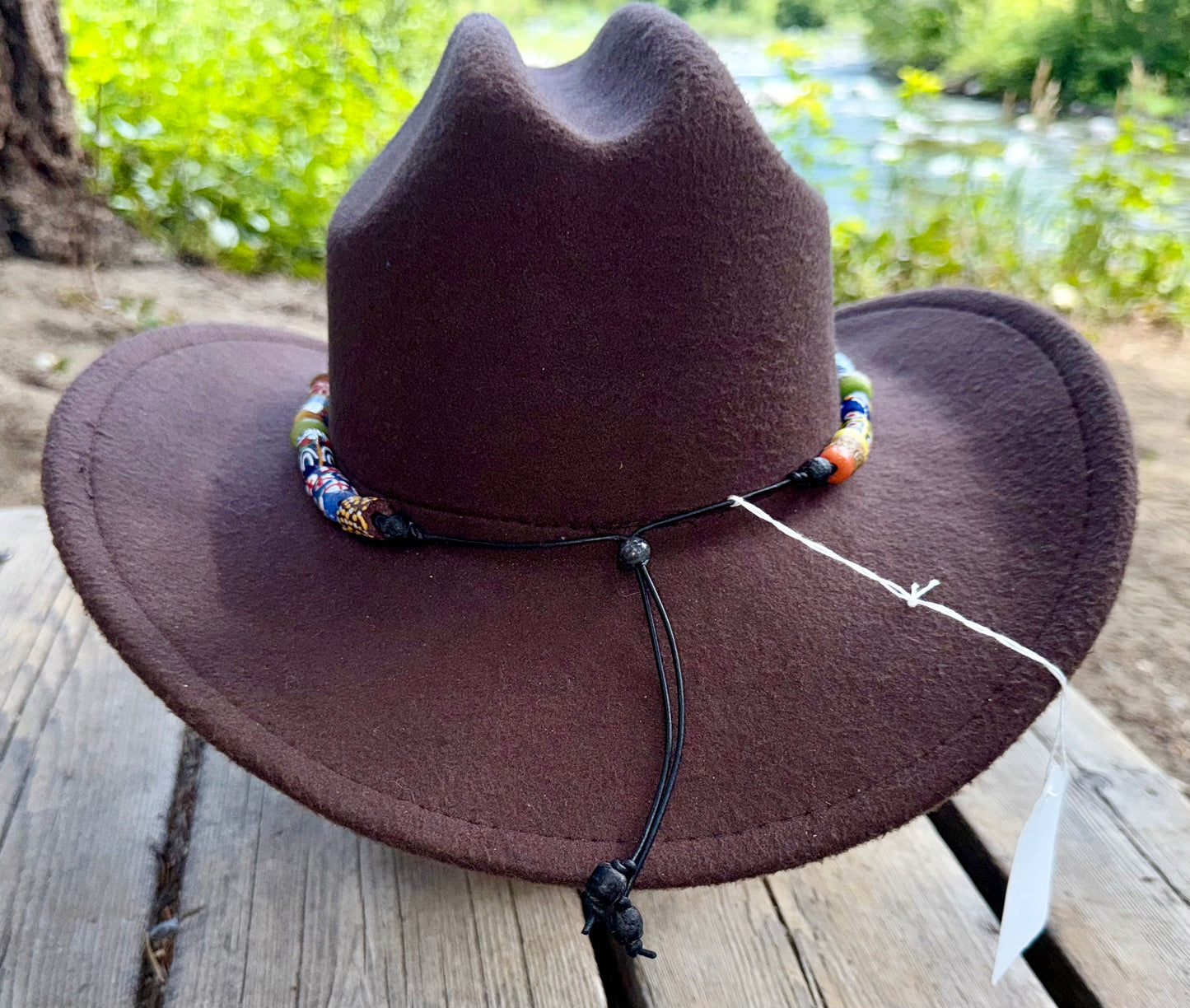 The Helen - Handcrafted Trade Bead Hatband