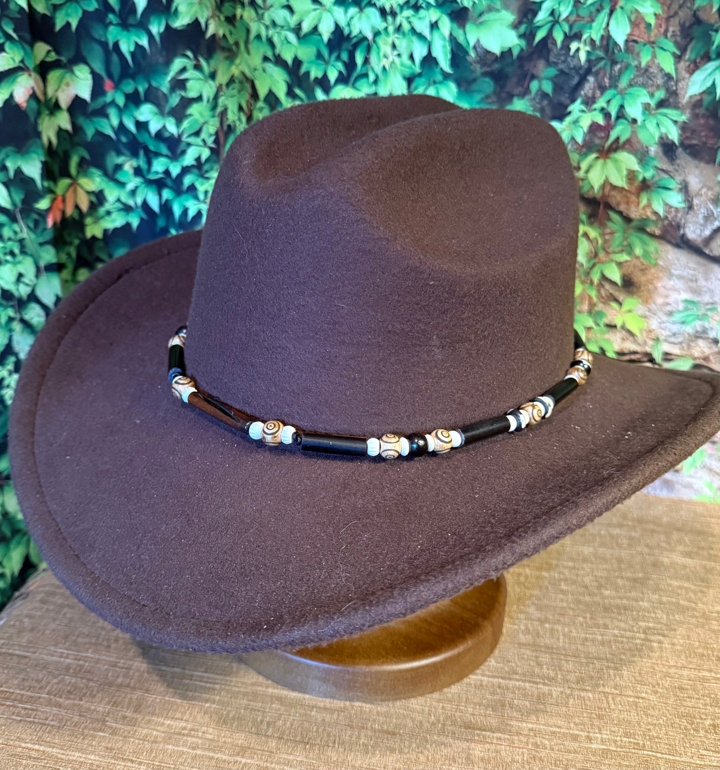 The Shasta - Bone Beaded Hatband