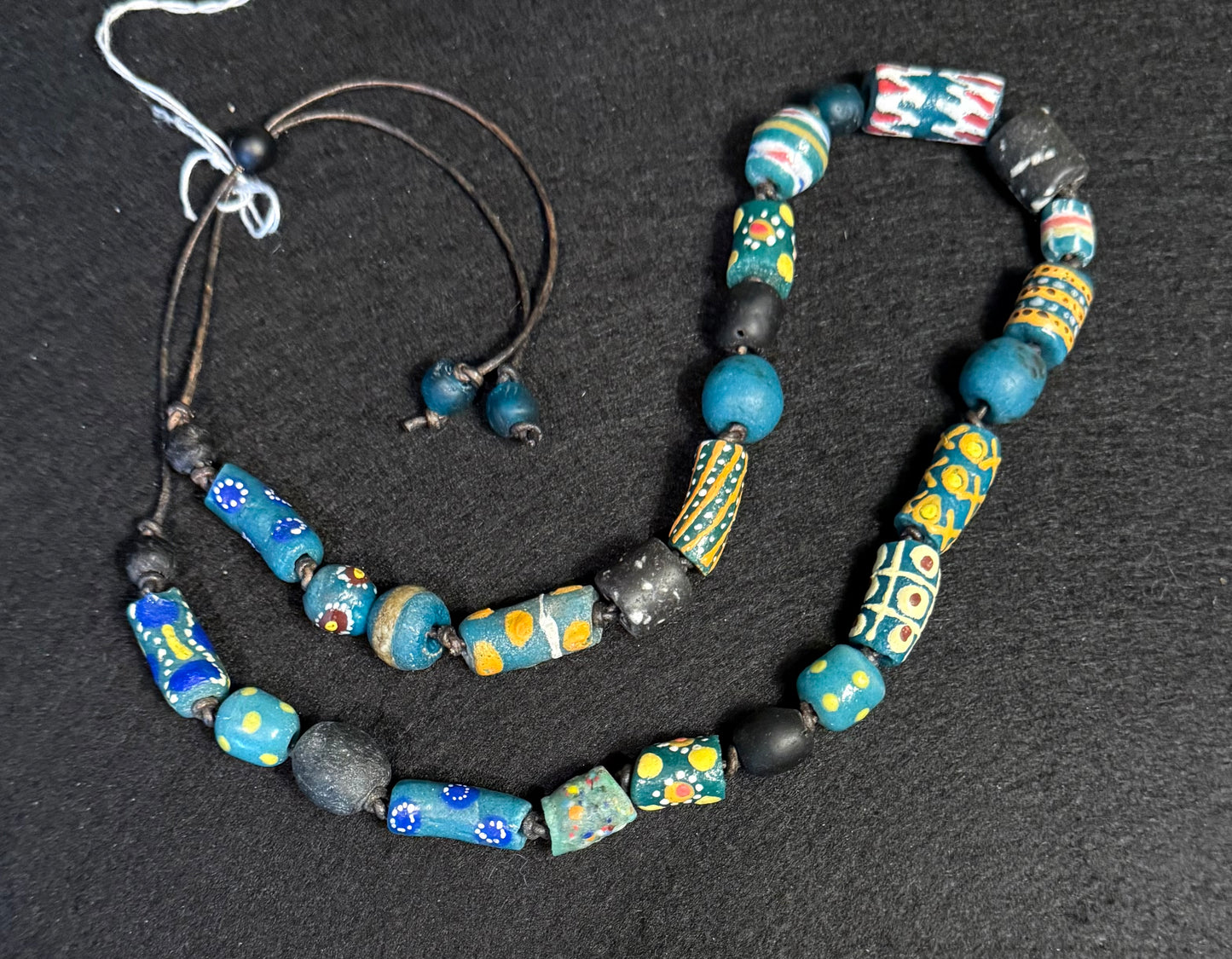 The Patricia - Handcrafted Fair Trade Recycled Glass Beaded Hatband - Teal