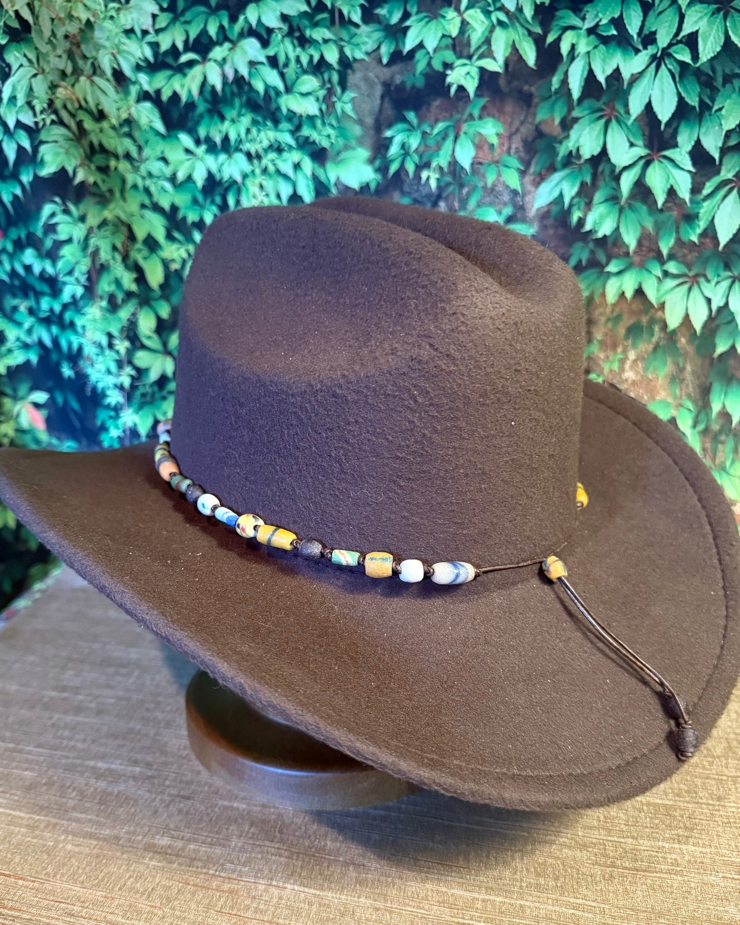 The Catherine - Antique & Vintage Trade Bead Hatband