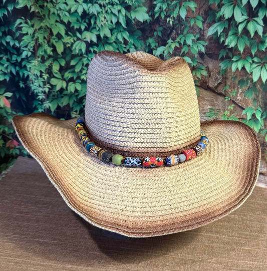 The LeRoy - Handcrafted Trade Bead Hatband