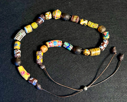 The Lloyd - Handcrafted Fair Trade Boho Hatband - Browns & Golds