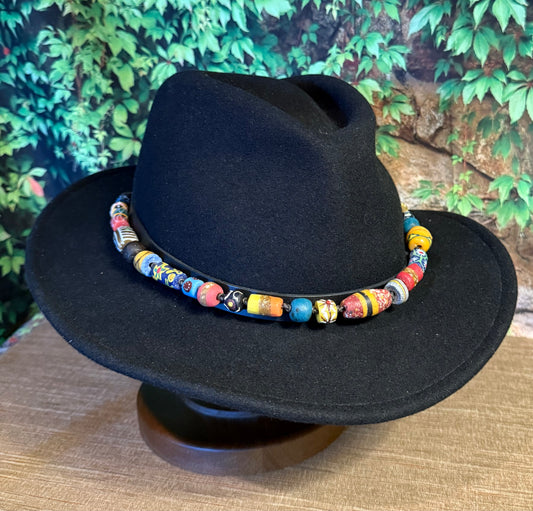 The Foxy - Handcrafted Trade Bead Hatband