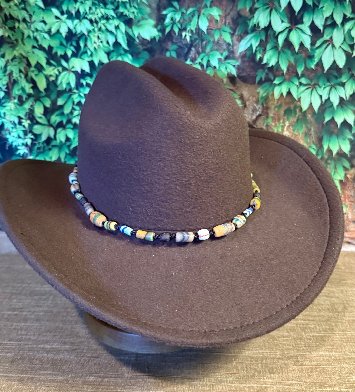 The RC - Antique & Vintage Trade Bead Hatband